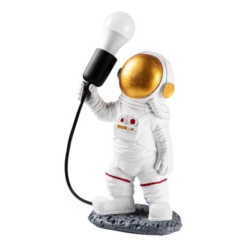 Dzieciowa lampka ASTRONAUT 1xE27/40W/230V miedziana/biała