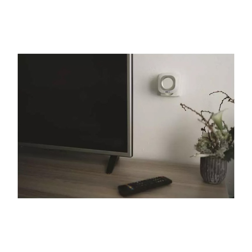 Dzwonek bezprzewodowy do kontaktu 230V + 1xCR2032 IP44 biały