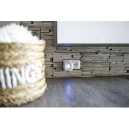 Dzwonek bezprzewodowy do kontaktu 230V + 1xCR2032 IP44 biały