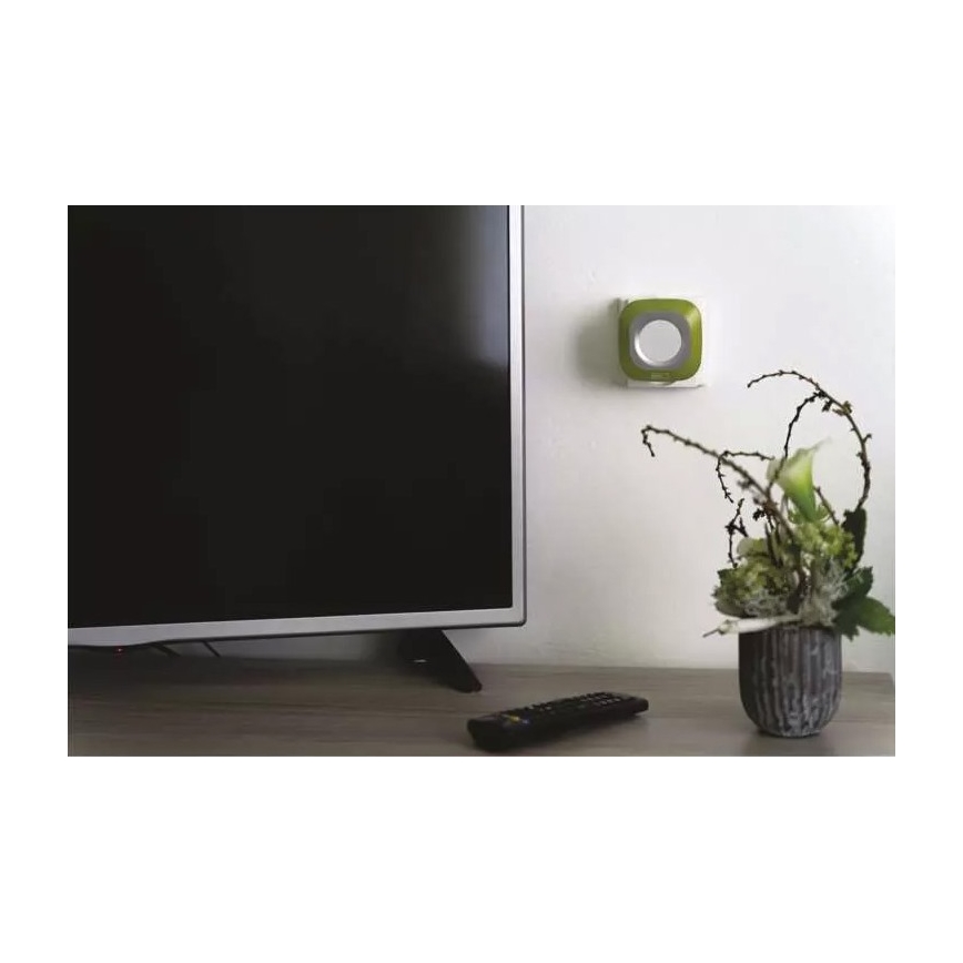 Dzwonek bezprzewodowy do kontaktu 230V + 1xCR2032 IP44 zielony