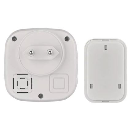 Dzwonek bezprzewodowy do kontaktu 230V + 1xCR2032 IP44 zielony