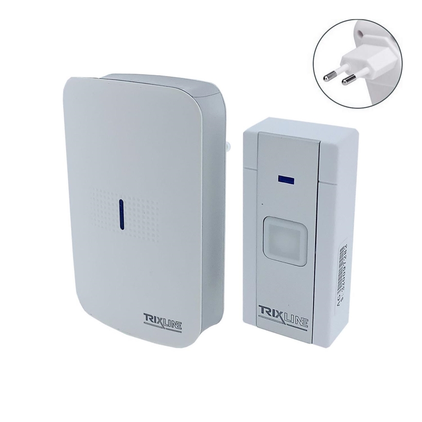 Dzwonek bezprzewodowy do kontaktu BELL 230V + 1x23A biały