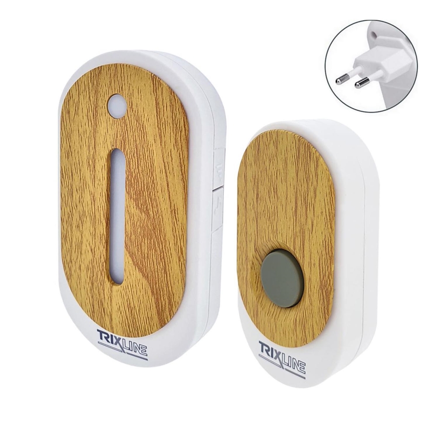 Dzwonek bezprzewodowy do kontaktu BELL 230V + 1x23A brązowy