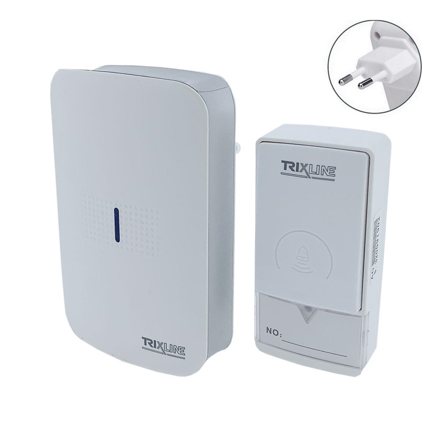 Dzwonek bezprzewodowy do kontaktu PIEZO BELL 230V + 1x23A IP40 biały