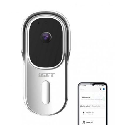 Dzwonek wideo z czujnikiem ruchu Full HD 1080p 5200 mAh IP65 Wi-Fi  Tuya biały