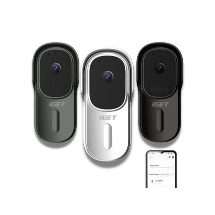 Dzwonek wideo z czujnikiem ruchu Full HD 1080p 5200 mAh IP65 Wi-Fi  Tuya biały