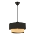 ECHO lampa wisząca 1xE27/60W/230V czarna/beżowa