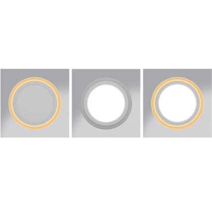 LED Oprawa wpuszczana DUO LED/6W/230V + LED/3W
