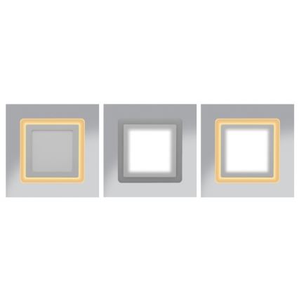 LED Oprawa wpuszczana DUO LED/12W/230V + LED/4W