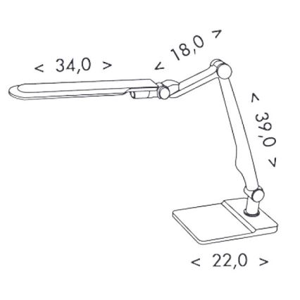 LED Lampa stołowa ściemnialna MATRIX LED/10W/230V