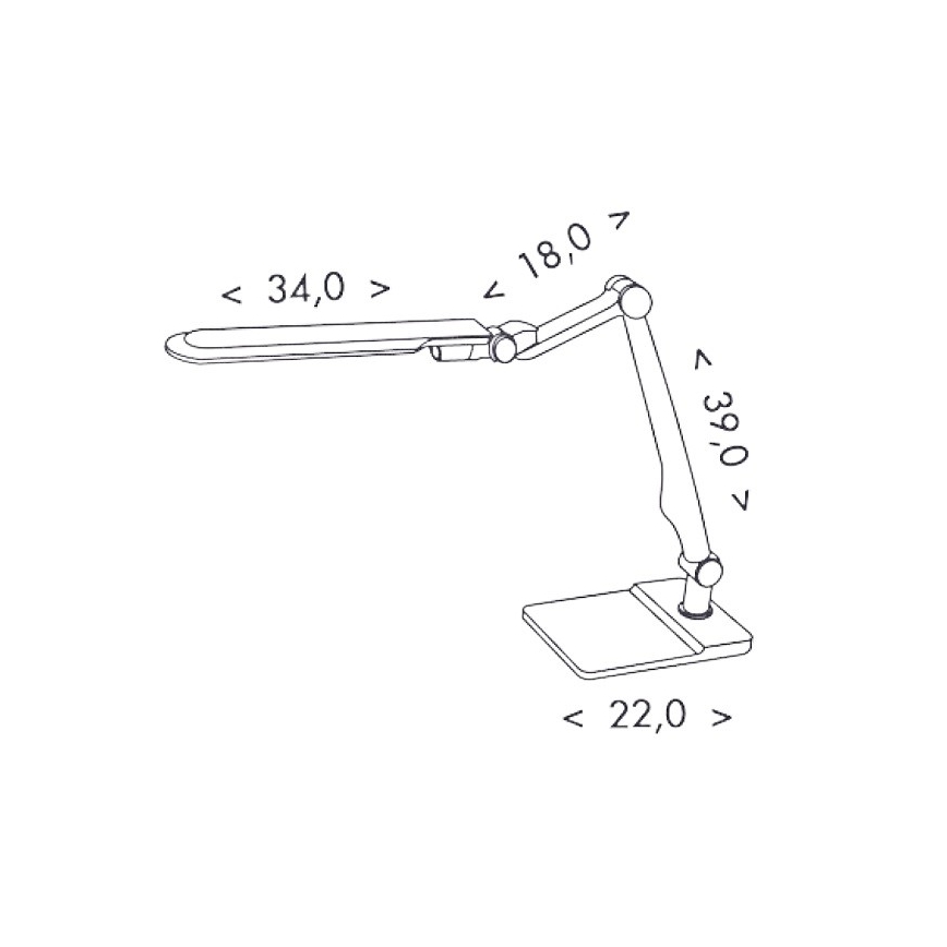 Ecolite LBL1207-STR - LED Lampa stołowa ściemnialna MATRIX LED/10W/230V