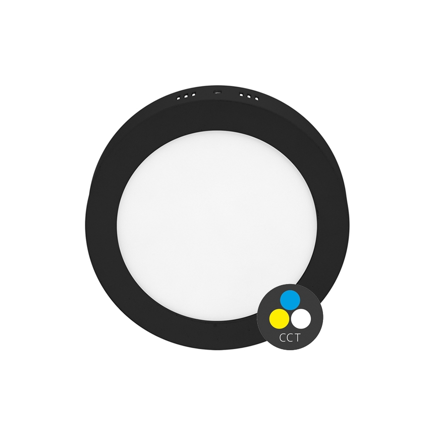 LED Plafon LADA LED/12W/230V 3000/4000/6000K śr. 17 cm czarny