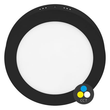 LED Plafon LADA LED/25W/230V 3000/4000/6000K śr. 30 cm czarny