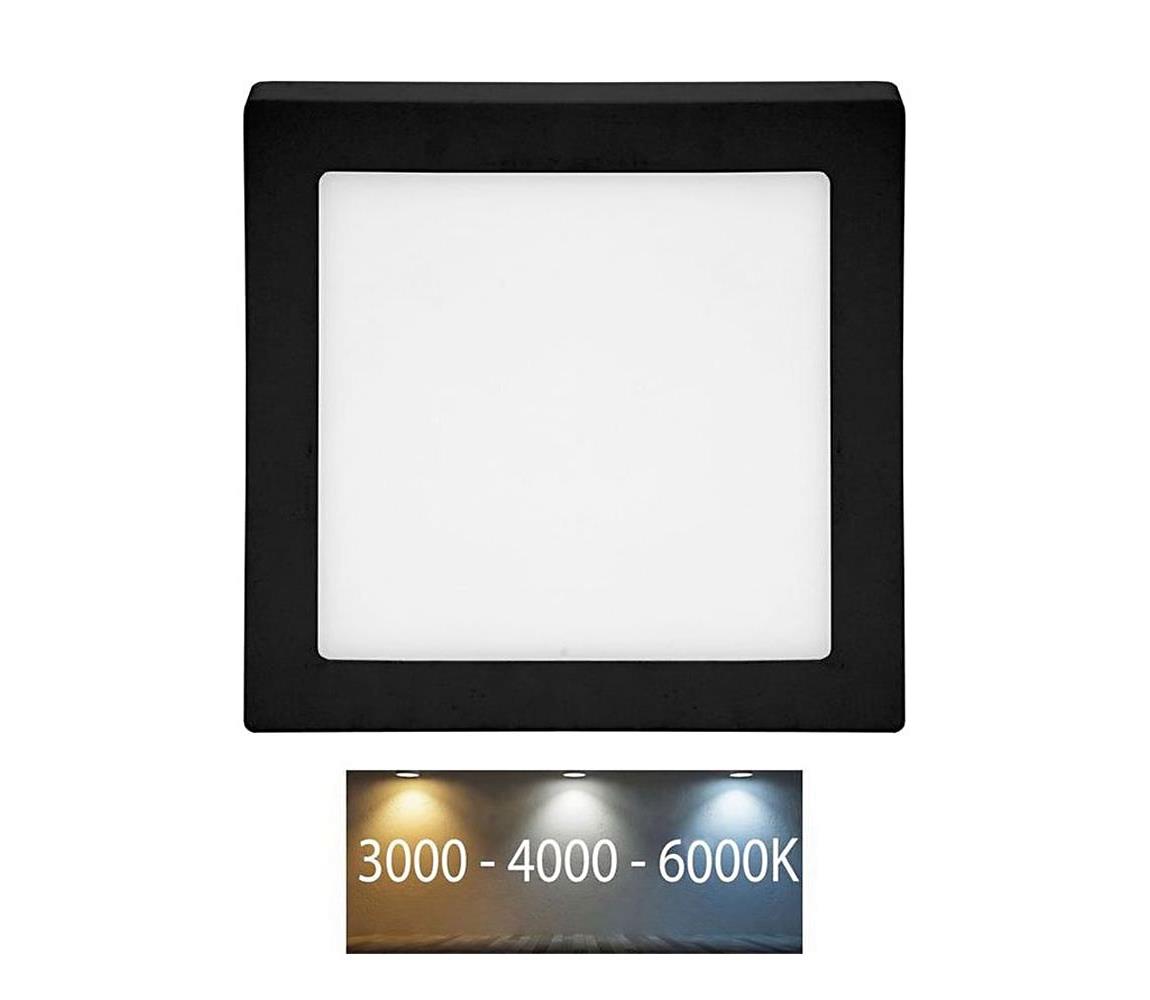 LED-CSQ-CCT/18W/CR - LED Plafon RAFA LED/18W/230V czarny