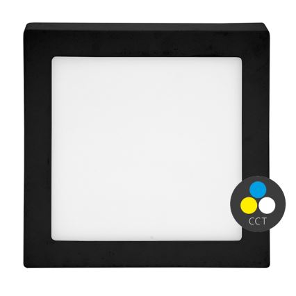 LED Plafon RAFA LED/18W/230V 3000/4000/6000K 22x22 cm czarny