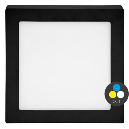 LED Plafon RAFA LED/25W/230V 3000/4000/6000K 30x30 cm czarny
