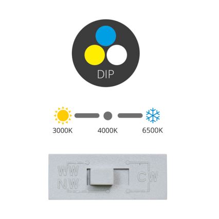 LED Oprawa wpuszczana TINA LED/12W/230V 3000/4000/6500K śr. 12 cm biały