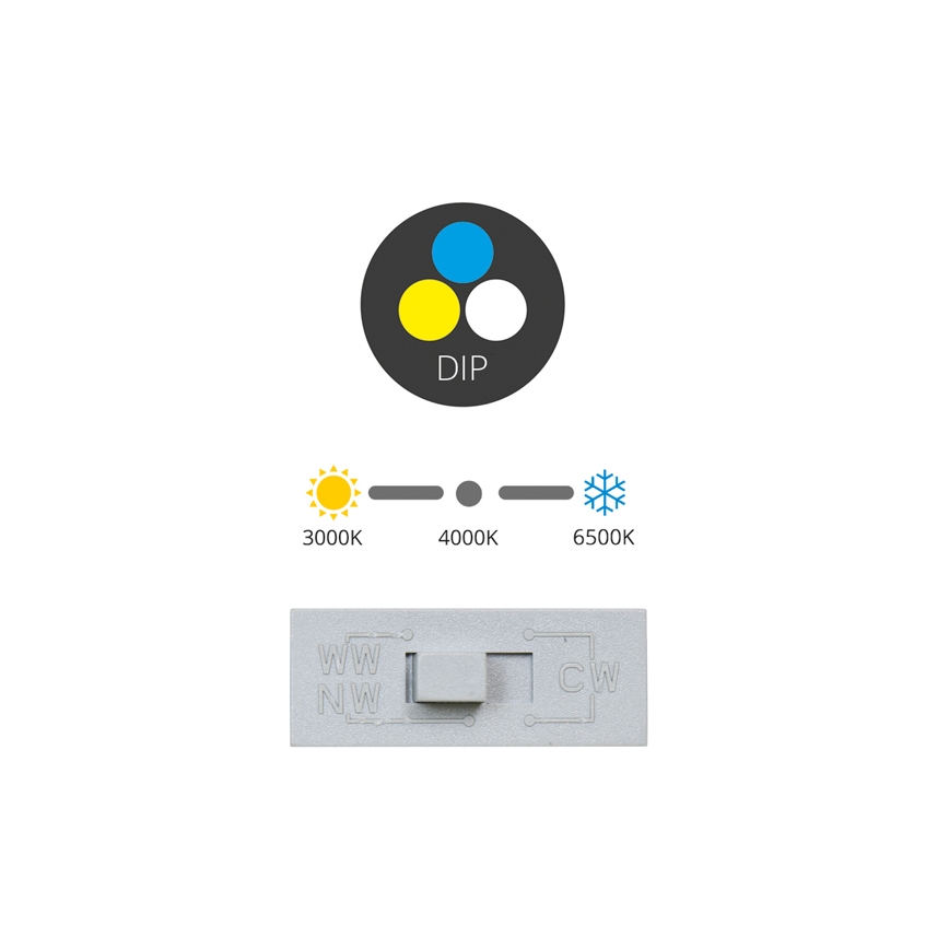 LED Oprawa wpuszczana TINA LED/12W/230V 3000/4000/6500K śr. 12 cm biały