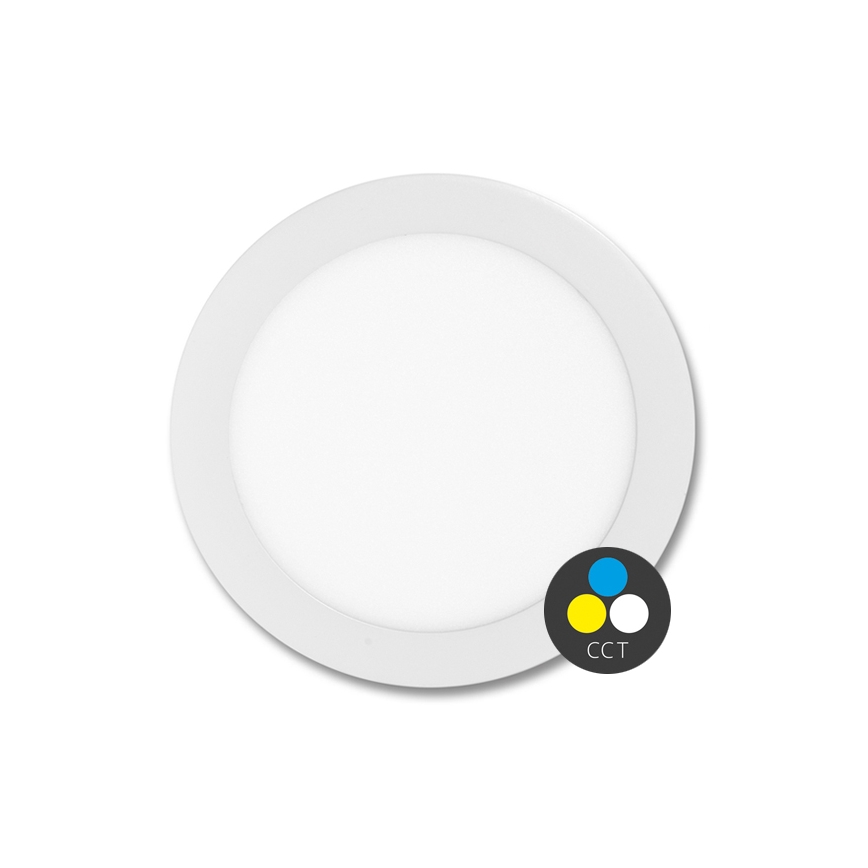LED Łazienkowa oprawa wpuszczana LADA LED/12W/230V 3000/4000/6000K śr. 17 cm IP44 biała