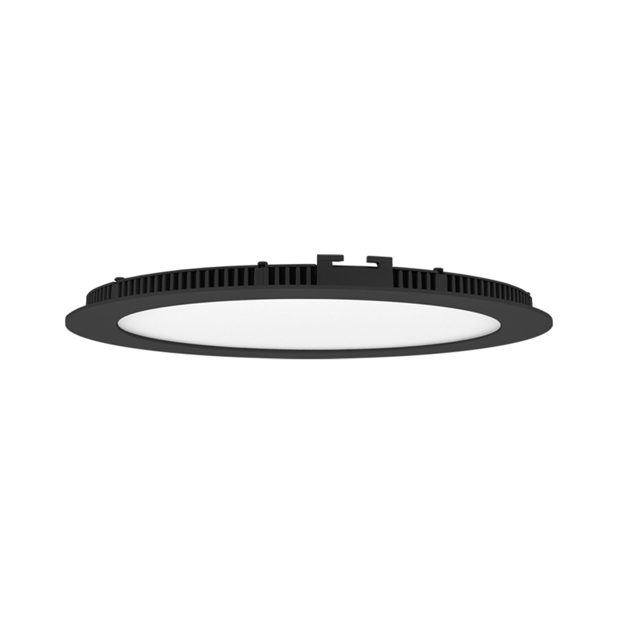LED Łazienkowa oprawa wpuszczana LADA LED/18W/230V 3000/4000/6000K śr. 22 cm IP44 czarna