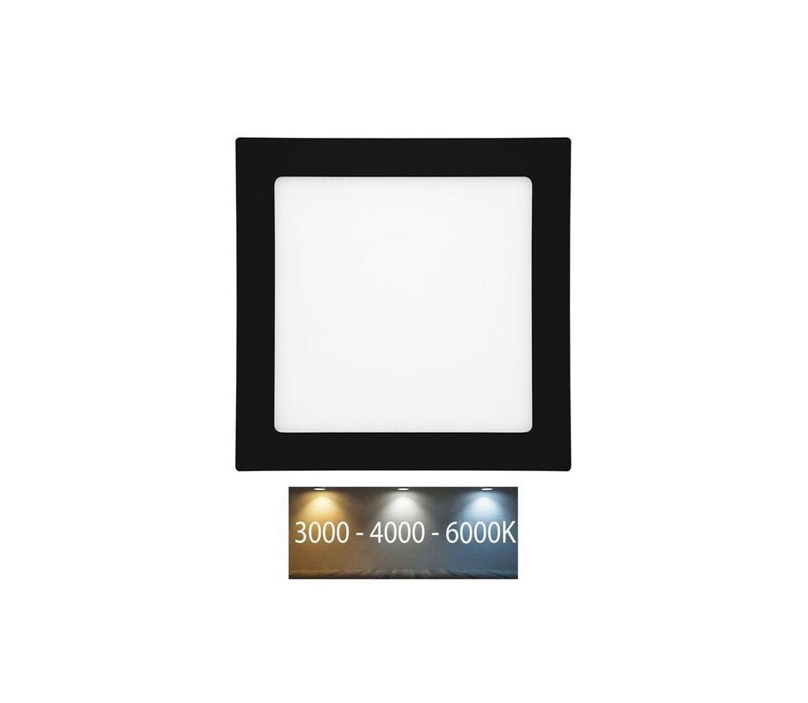 LED-WSQ-CCT/25W/CR- LED Oprawa wpuszczana RAFA LED/25W/230V IP44 czarna