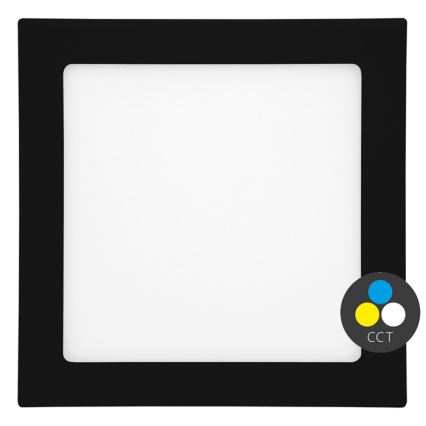 LED Łazienkowa oprawa wpuszczana RAFA LED/25W/230V 3000/4000/6000K 30x30 cm IP44 czarna