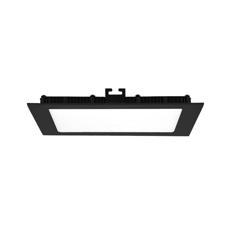 LED Łazienkowa oprawa wpuszczana RAFA LED/6W/230V 3000/4000/6000K 12x12 cm IP44 czarna