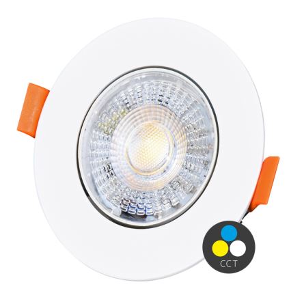 LED Oprawa wpuszczana ściemnialna ZITA LED/3/5/7W/230V 3000/4000/6000K śr. 9 cm biały