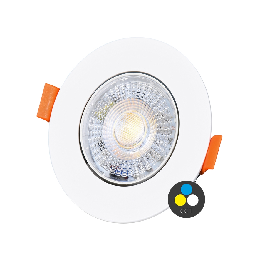 LED Oprawa wpuszczana ściemnialna ZITA LED/3/5/7W/230V 3000/4000/6000K śr. 9 cm biały