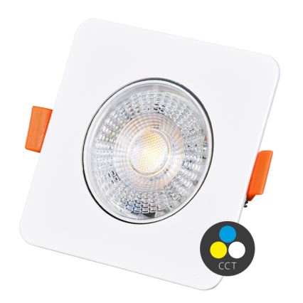LED Oprawa wpuszczana ściemnialna KENT LED/3/5/7W/230V 3000/4000/6000K 9x9 cm biały