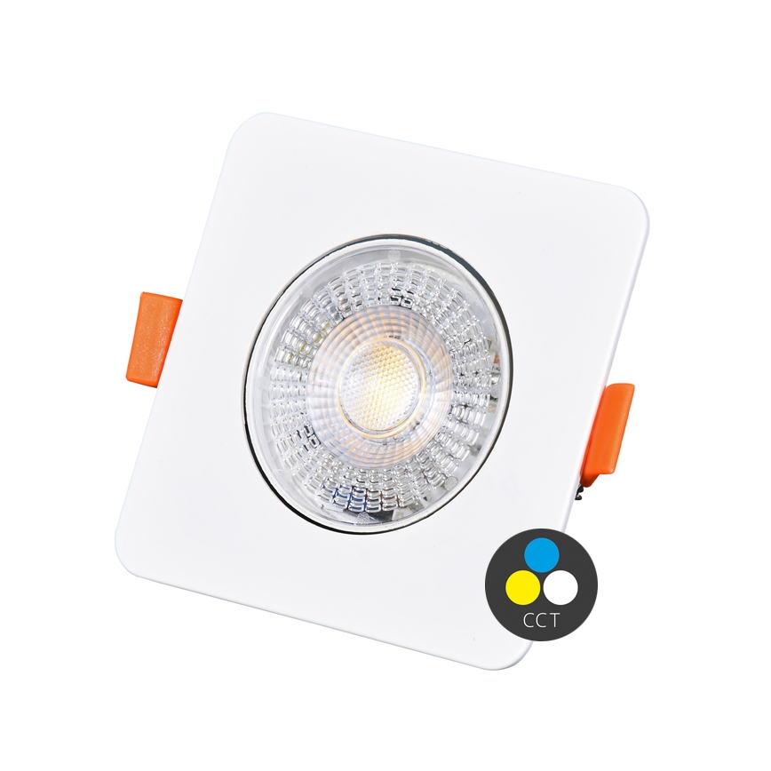 LED Oprawa wpuszczana ściemnialna KENT LED/3/5/7W/230V 3000/4000/6000K 9x9 cm biały