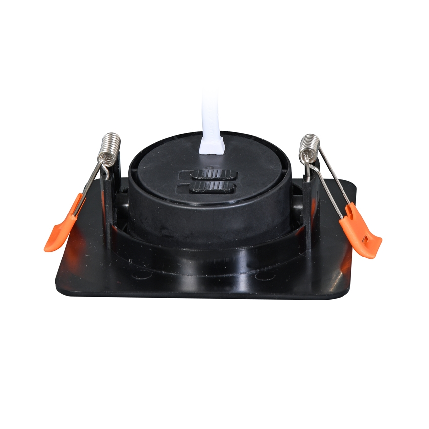LED Oprawa wpuszczana ściemnialna KENT LED/3/5/7W/230V3000/4000/6000K 9x9 cm czarny