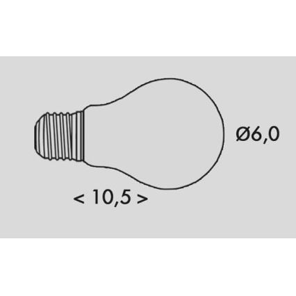 LED Żarówka RETRO A60 E27/2,3W/230V 3000K 485lm