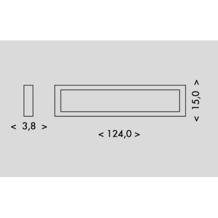 LED Plafon PILO LED/36W/230V 4100K 124 cm biały