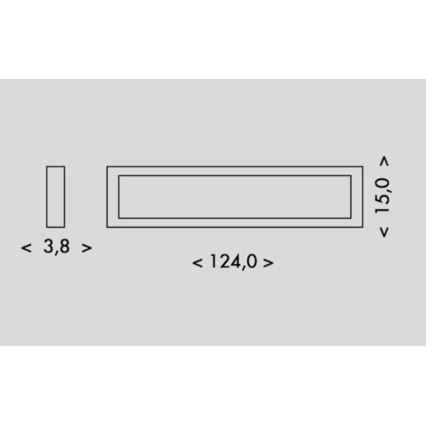 LED Plafon PILO LED/36W/230V 4100K 124 cm czarny