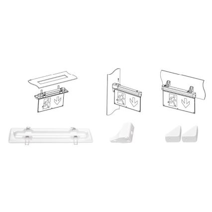 LED Oprawa awaryjna ALPHA LED/2,7W/230V 6000K 800 mAh