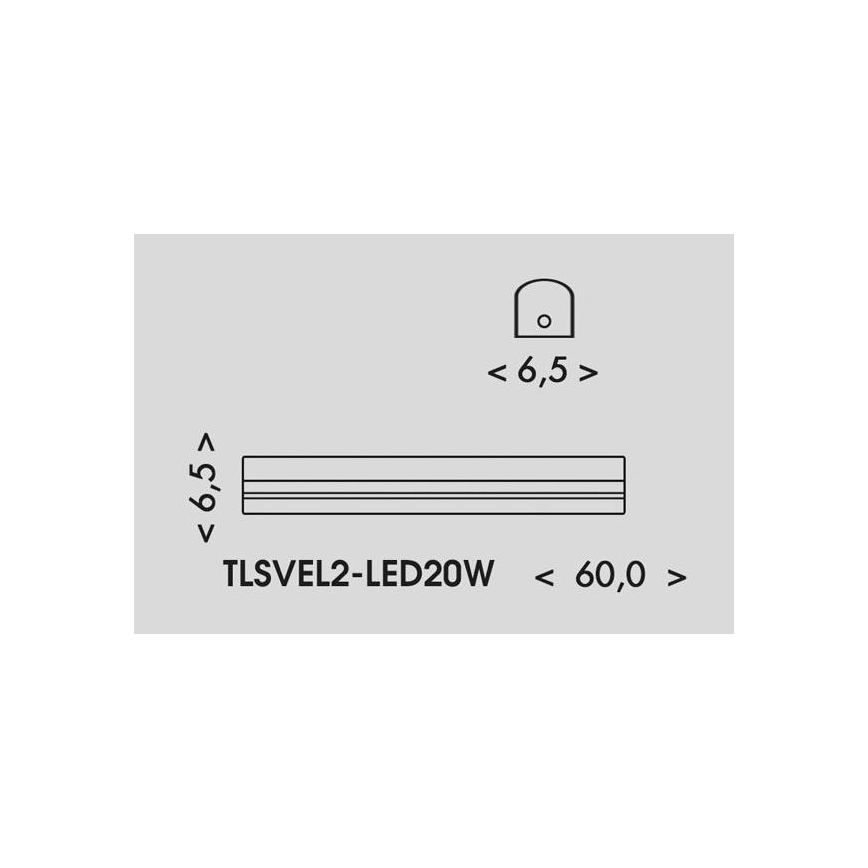 LED Oprawa świetlówkowa VELO LED/11/15/20W/230V 3000/4000/6000K 60 cm biała