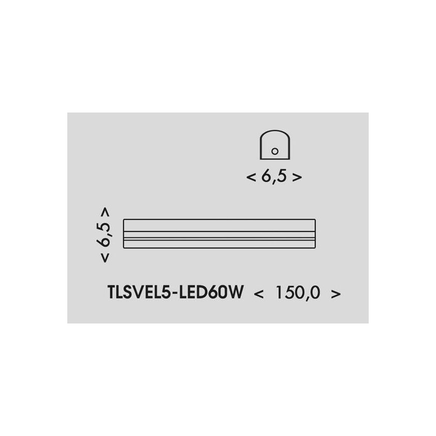 LED Oprawa świetlówkowa VELO LED/36/48/60W/230V 3000/4000/6000K 150 cm biała