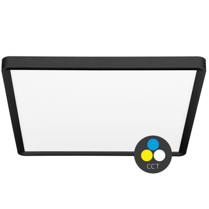 LED Plafon TERY LED/40W/230V 3000/4000/6000K 50x50 cm IP40 czarny