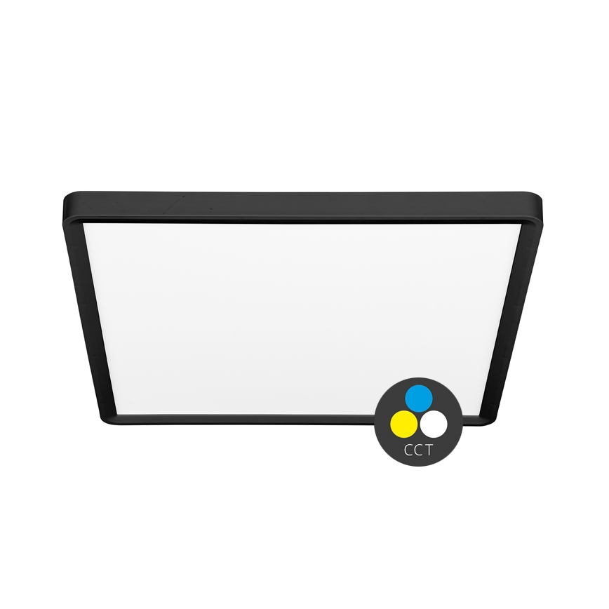LED Plafon TERY LED/40W/230V 3000/4000/6000K 50x50 cm IP40 czarny