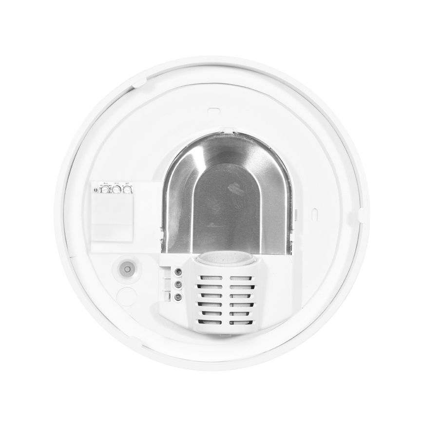 Plafon zewnętrzny z czujnikiem HECTOR 1xE27/60W/230V śr. 25 cm IP44 opal biały