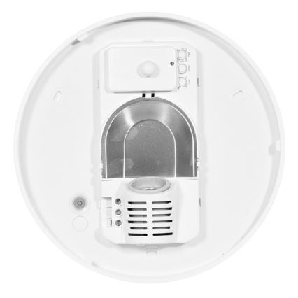 Plafon zewnętrzny z czujnikiem HECTOR 1xE27/60W/230V śr. 30 cm IP44 opal biały