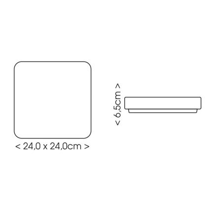 LED Plafon łazienkowy LUKY LED/12W/230V 4000K 24x24 cm IP44