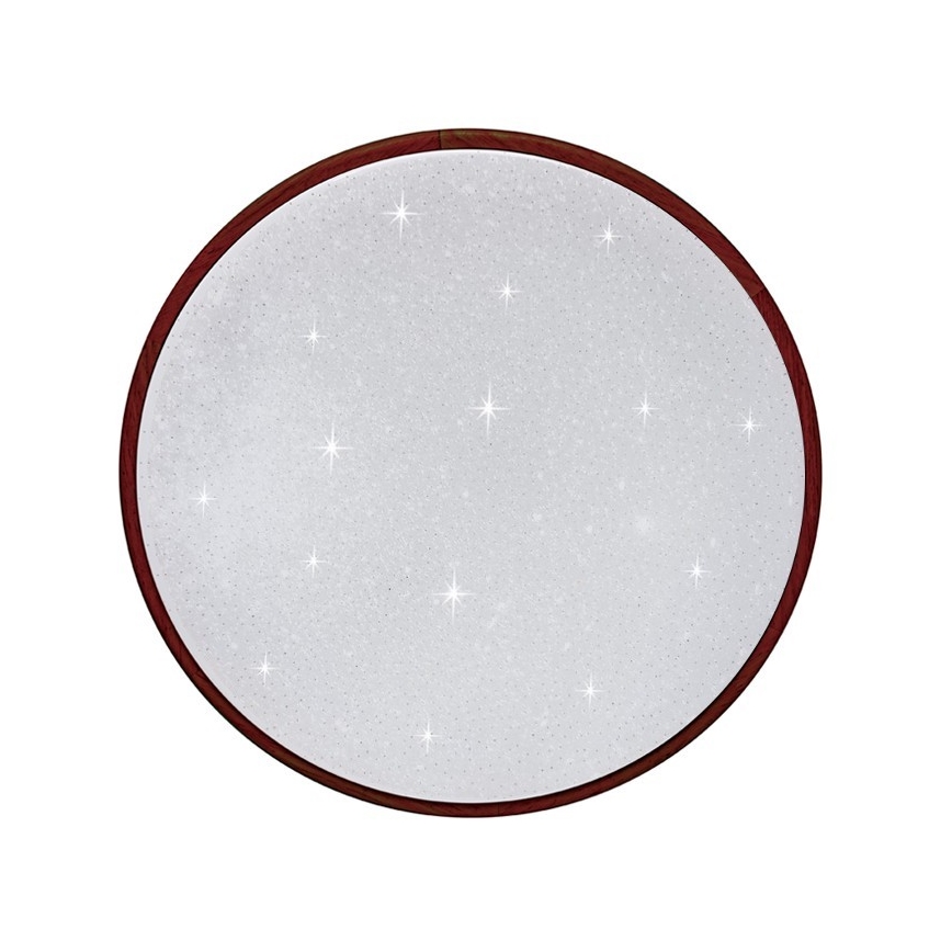 LED Plafon ściemnialny LENA LED/24W/230V 3000-6500K dąb + pilot zdalnego sterowania