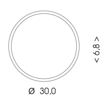 LED Plafon zewnętrzny MARTIN LED/15W/230V 3000/4000K śr. 30 cm IP65 czarny