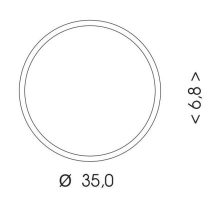 LED Plafon zewnętrzny MARTIN LED/25W/230V 3000/4000K śr. 35 cm IP65 biały