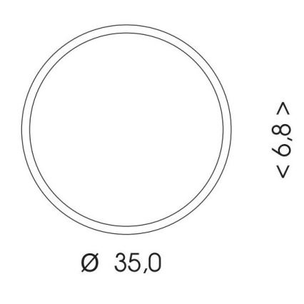 LED Plafon zewnętrzny z czujnikiem MARTIN LED/25W/230V 3000/4000K śr. 35 cm IP65 biały