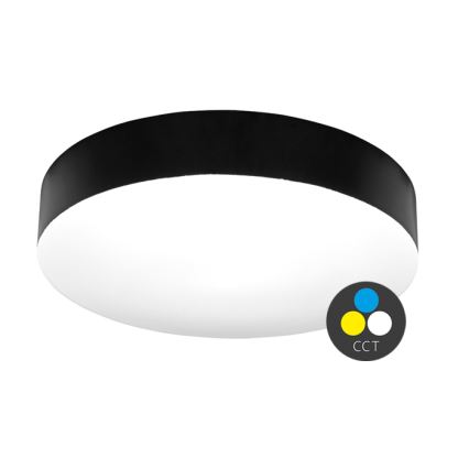 LED Plafon łazienkowy MAKARON LED/36W/230V 3000/4000/6000K śr. 40 cm IP44 czarny