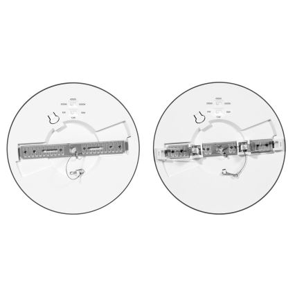 LED Ściemnialna oprawa wpuszczana z czujnikiem LEXA LED/6/12/18W/230V 3000/4000/6000K śr. 22,5 cm czarna