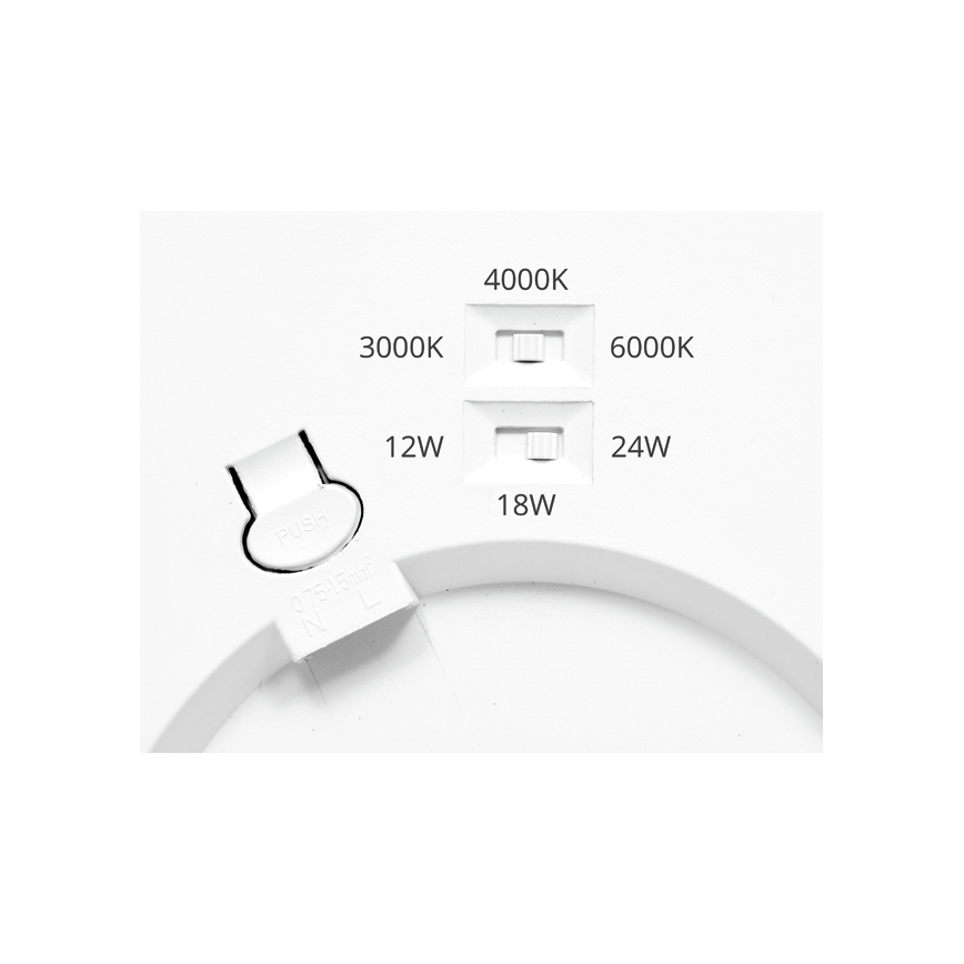 LED Ściemnialny panel z czujnikiem LEXA LED/12/18/24W/230V 3000/4000/6000K śr. 30 cm biały